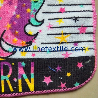 Selling Kerchief Printed face wholesale small hand towels kids cartoon towel