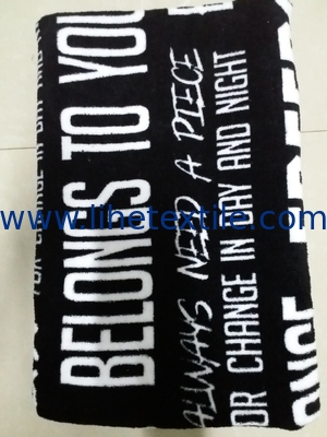 Custom Logo Letter Digital Printed Cotton Sublimation Quick Dry Sand Beach Towel
