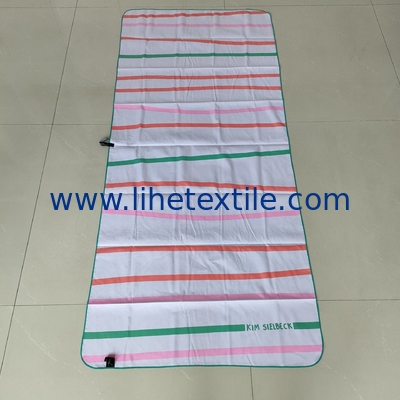 Promotional/Wholesale Portable Big 100% Cotton Custom Bag Luxury Digital Printed Custom Logo Beach Towel
