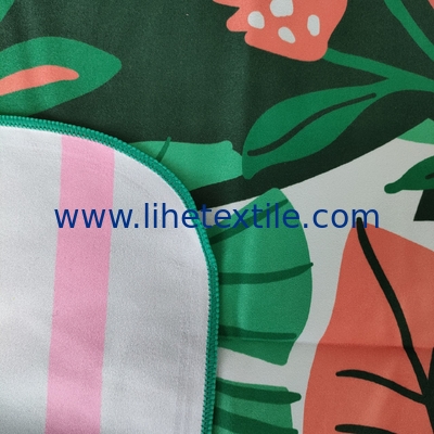 Promotional/Wholesale Portable Big 100% Cotton Custom Bag Luxury Digital Printed Custom Logo Beach Towel