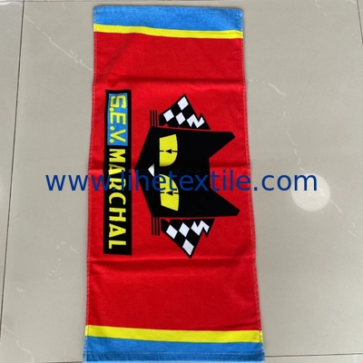 wholesale 100% cotton small MOQ soft feel high quality promotional custom digital printing cotton velour beach towel