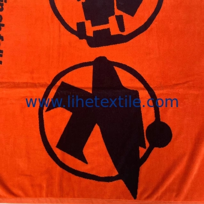 Beach towel 100% cotton terry fabric pool beach towel custom design double side jacquard towel