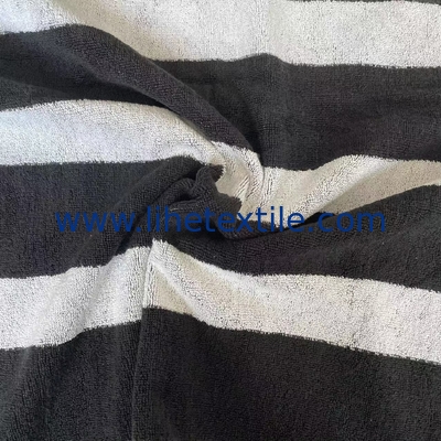 100% cotton velour woven jacquard custom logo beach towel