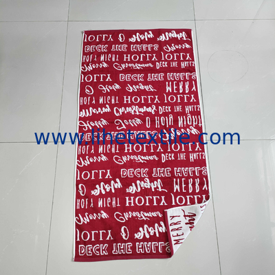 personal custom 100% cotton jacquard beach towel with logo