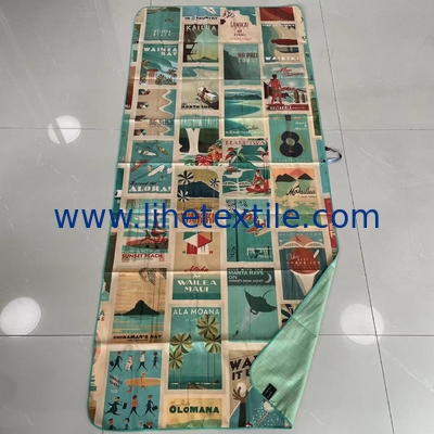 Microfiber Absorbent Quick Drying Non-Stick Sand Recycled Sublimated Printed Beach Towels