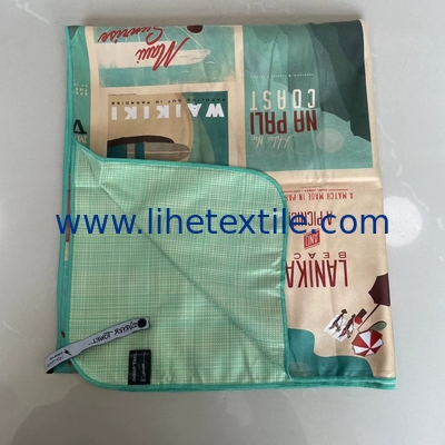 Microfiber Absorbent Quick Drying Non-Stick Sand Recycled Sublimated Printed Beach Towels