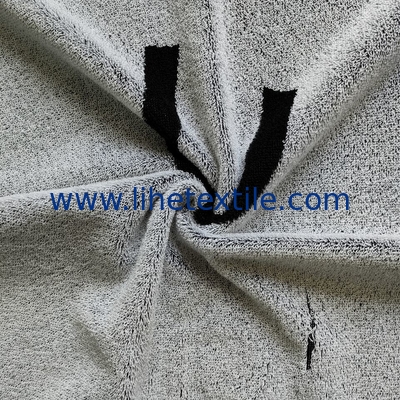Custom 100% cotton classic black and white woven jacquard design beach towel