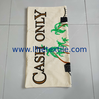 Promotional/Wholesale Portable Big 100% Cotton Custom Bag Luxury Digital Printed Custom Logo Beach Towel