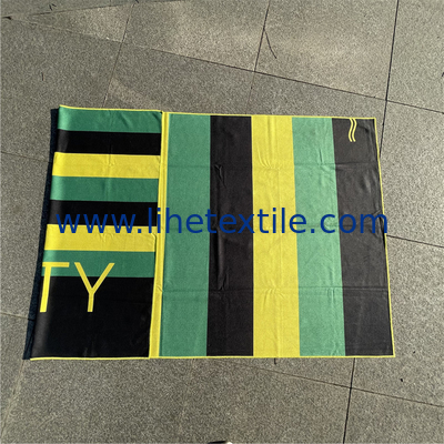 Quick Dry Custom Digital Printed Stripe Microfibre Beach Towel