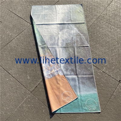 Wholesale Light Weight microfiber suede custom print sand free beach towel