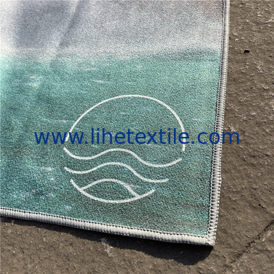 Wholesale Light Weight microfiber suede custom print sand free beach towel