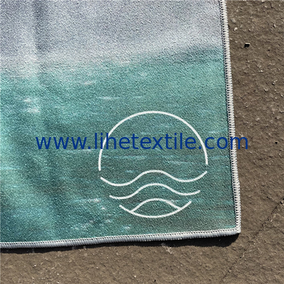 Wholesale Light Weight microfiber suede custom print sand free beach towel