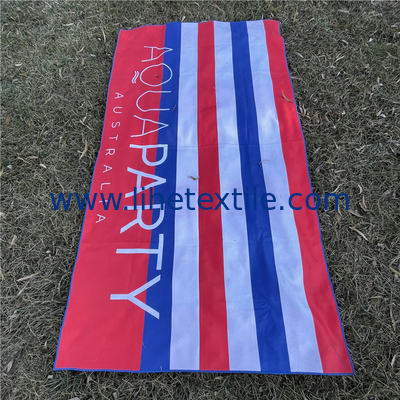Recycled manufacturer Waffle beach towel wholesale printed striped beach with logo