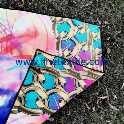 wholesale microfiber custom digital print dog pattern towel beach sand free beach towel