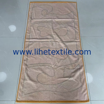 Custom 100% cotton large beach towel with logo printed luxury designer beach towel wholesale