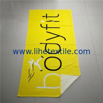 Custom Logo 100% Cotton Thick Bath Beach Printed Towel