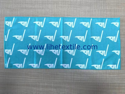 Wholesale High Quality microfiber waffle printed beach towel