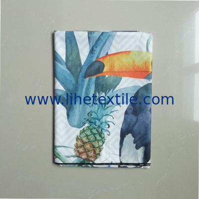 Rpet Low MOQ recycled plastic fiber high absorbent microfiber waffle beach towel