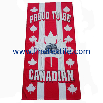 100% cotton terry velour 2 person beach towel, white striped beach towel with logo