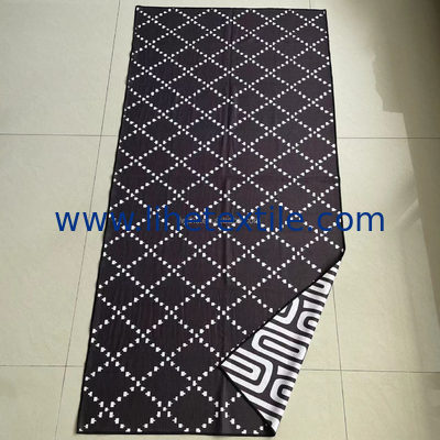 Quick Dry Sand Free Heat Transfer Print Microfibre Suede Swimming Pool Summer Towel Wholesale Sublimation Microfiber Bea
