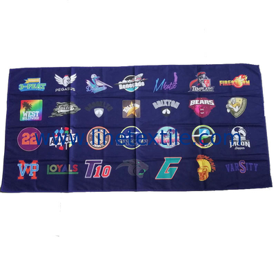 summer quick dry sand free recycled material microfiber suede waffle customized design printed beach towel