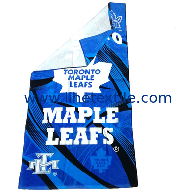 Custom 100% cotton large beach towel with logo printed luxury designer beach towel wholesale