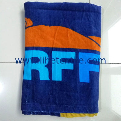 Factory directly Low MOQ custom beach towel 100% cotton beach towels with logo custom print