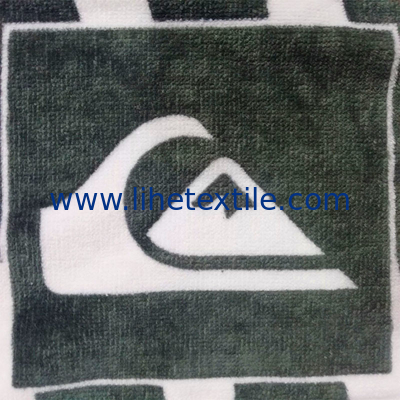 China Supplier 100% cotton customized stripe design reactive printed beach towel
