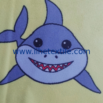 customized designer print fast drying microfiber printed shaped beach towel of shark