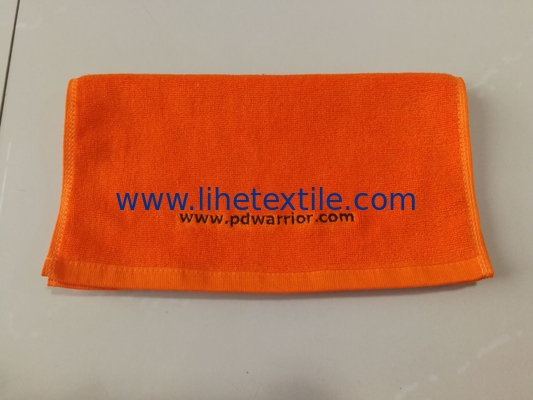 Wholesale super cheap 100% cotton custom fabric plain color embroidery logo beach towel