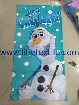 Factory Cheap bulk wholesale microfiber cartoon beach bath towel