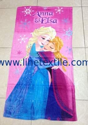 Factory Cheap bulk wholesale microfiber cartoon beach bath towel