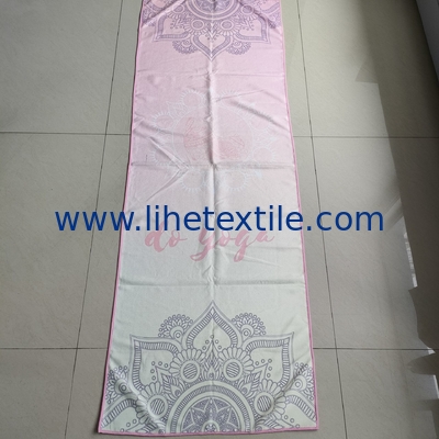 Mandala Lotus Custom Print Microfiber Nonslip Yoga Mat Cover Towel Sublimation Print On Demand Yoga Mats Cover Beach Tow