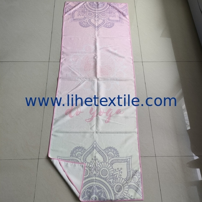 Mandala Lotus Custom Print Microfiber Nonslip Yoga Mat Cover Towel Sublimation Print On Demand Yoga Mats Cover Beach Tow