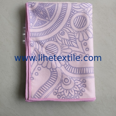 Mandala Lotus Custom Print Microfiber Nonslip Yoga Mat Cover Towel Sublimation Print On Demand Yoga Mats Cover Beach Tow