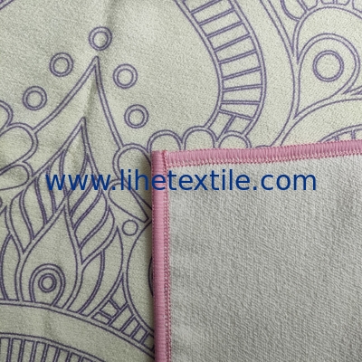 Mandala Lotus Custom Print Microfiber Nonslip Yoga Mat Cover Towel Sublimation Print On Demand Yoga Mats Cover Beach Tow