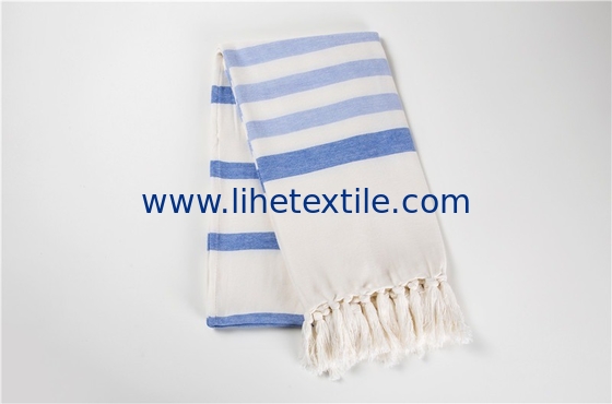 Modern Simplicity Soft 100% Cotton Flat Weave Cotton Fringes Turkish Beach Towel