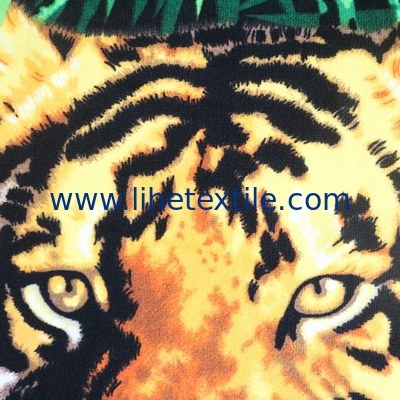 Custom Tiger Printed Microfiber Quick Drying Beach Towel