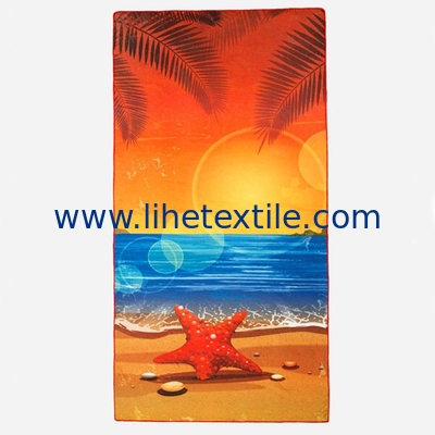 A Large Fresh Stock Hot Selling Dry Quickly Microfiber 100% polyester Beach Towel