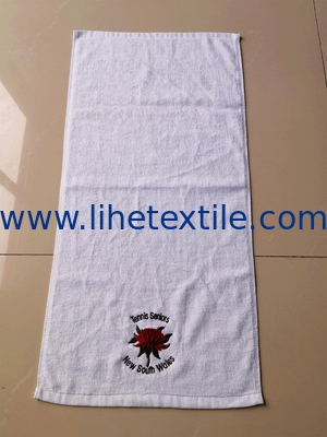 custom 100% cotton embroidery logo gym towel sport towels black and white