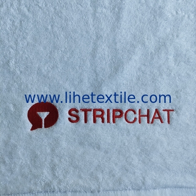 Customized embroidery bath towels 100% cotton 500gsm luxury white hotel towel
