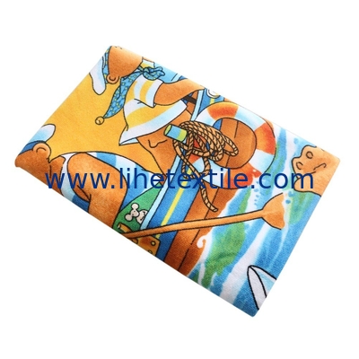 For Kids Custom logo Digital Printing Terry Cotton Character Cartoon Bath Beach Towel