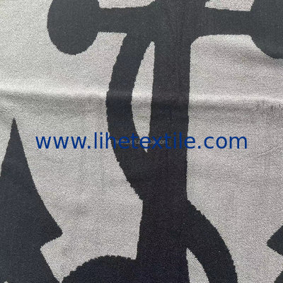 100% cotton jacquard bath towel custom logoNavy anchor velour woven jacquard beach towel