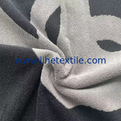100% cotton jacquard bath towel custom logoNavy anchor velour woven jacquard beach towel