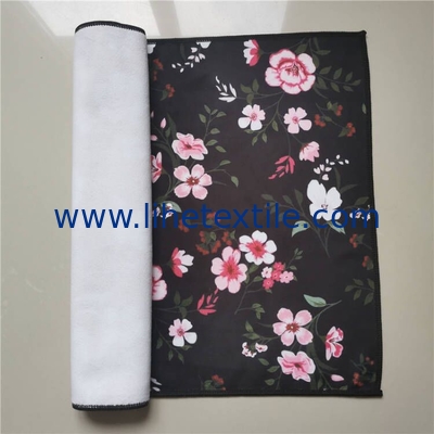 400gsm heavy luxury sublimatedmicrofiber custom printed flower small hand face beach towel