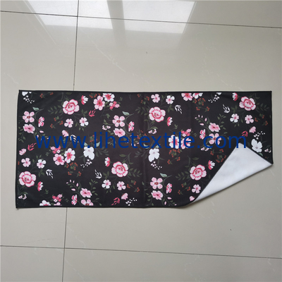 400gsm heavy luxury sublimatedmicrofiber custom printed flower small hand face beach towel