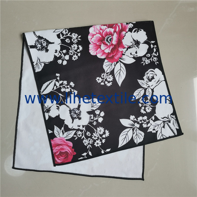 400gsm heavy luxury sublimatedmicrofiber custom printed flower small hand face beach towel