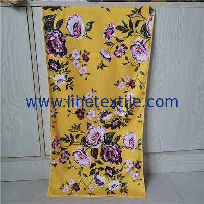 400gsm heavy luxury sublimatedmicrofiber custom printed flower small hand face beach towel