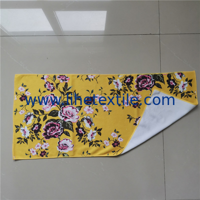 400gsm heavy luxury sublimatedmicrofiber custom printed flower small hand face beach towel
