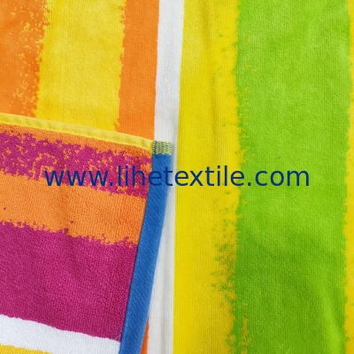 Stripe cabana pool thick organic cotton terry bath towels turkish 100% cotton custom all rainbows colorful bath towels